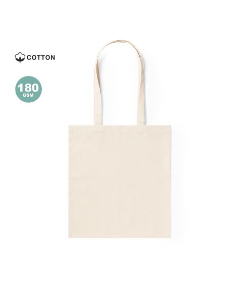 Bolsa de tela Badalona algodón 180g/m2 natur asas largas PERSONALIZABLE