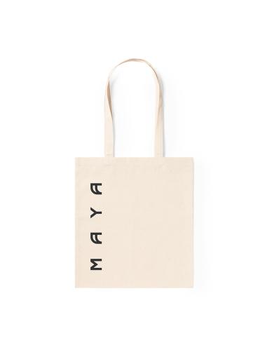 Bolsa de tela Badalona algodón 180g/m2 natur asas largas PERSONALIZABLE