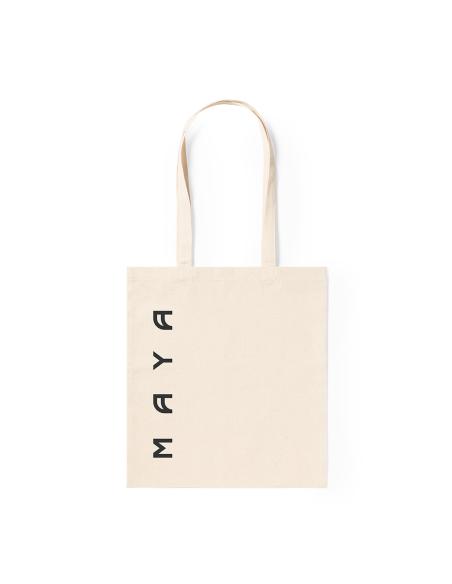Bolsa de tela Badalona algodón 180g/m2 natur asas largas PERSONALIZABLE