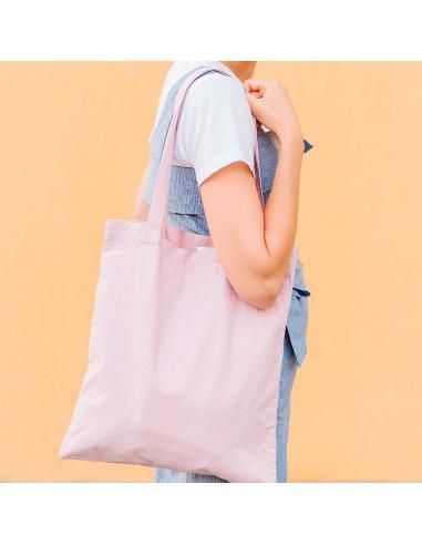 Bolsa de tela Camerún algodón 140g/m2 asas largas colores PERSONALIZABLE