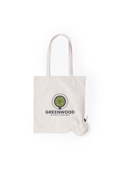 Bolsa de tela Osaka plegable algodón 105g/m2 natur PERSONALIZABLE