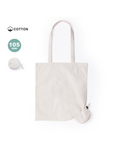Bolsa de tela Osaka plegable algodón 105g/m2 natur PERSONALIZABLE