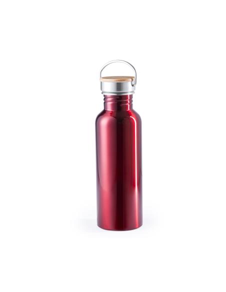 Botella agua de acero inoxidable Nasice con tapa de bambú sin BPA 800ml PERSONALIZABLE