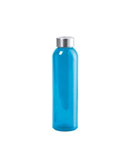 Botella de cristal Metkovic con tapa de acero inoxidable sin BPA colores 500ml PERSONALIZABLE