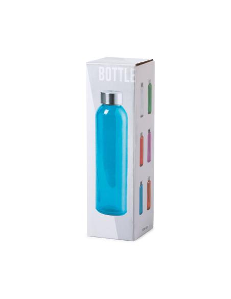 Botella de cristal Metkovic con tapa de acero inoxidable sin BPA colores 500ml PERSONALIZABLE