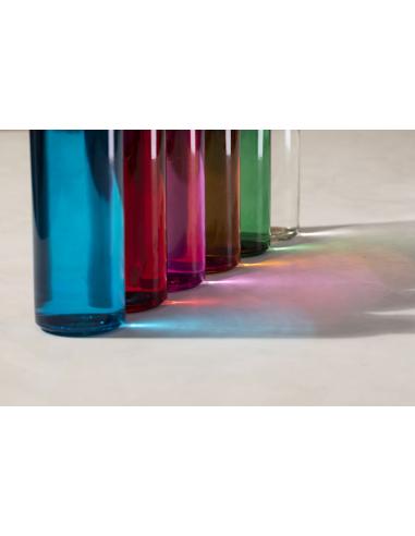Botella de cristal Metkovic con tapa de acero inoxidable sin BPA colores 500ml PERSONALIZABLE