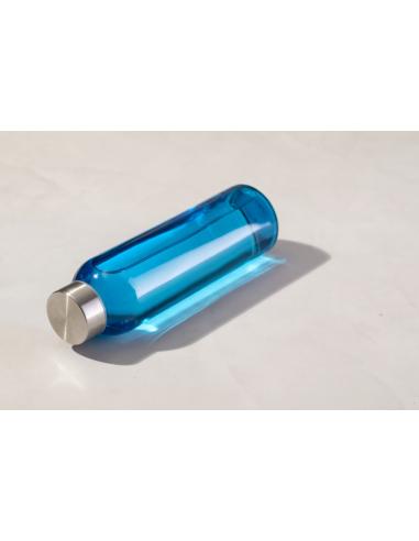 Botella de cristal Metkovic con tapa de acero inoxidable sin BPA colores 500ml PERSONALIZABLE