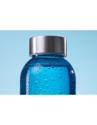 Botella de cristal Metkovic con tapa de acero inoxidable sin BPA colores 500ml PERSONALIZABLE