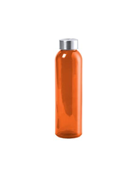 Botella de cristal Metkovic con tapa de acero inoxidable sin BPA colores 500ml PERSONALIZABLE
