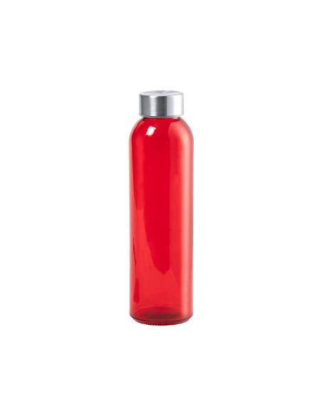 Botella de cristal Metkovic con tapa de acero inoxidable sin BPA colores 500ml PERSONALIZABLE