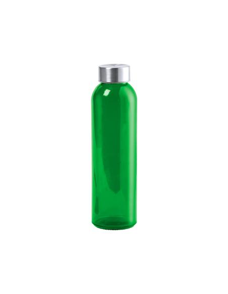 Botella de cristal Metkovic con tapa de acero inoxidable sin BPA colores 500ml PERSONALIZABLE