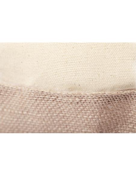 Bolsa Mainz de yute y algodón con asas largas natur PERSONALIZABLE