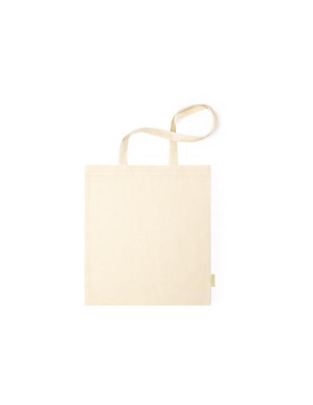 Bolsa de tela Logroño algodón orgánico 120g/m2 natur asas largas PERSONALIZABLE