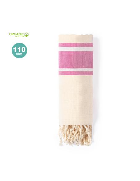 Pareo toalla de playa Valletta de algodón orgánico 110g/m2 PERSONALIZABLE