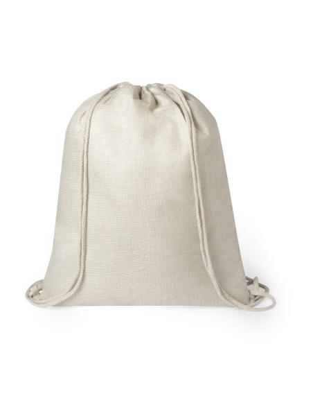 Bolsa de tela Santander poliéster con cuerdas especial sublimación PERSONALIZABLE