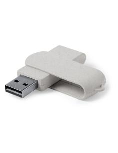 Memoria USB de caña de trigo Novalja giratoria 16GB PERSONALIZABLE