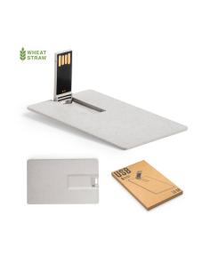 Memoria USB de caña de trigo Oberhausen en forma de tarjeta 16GB PERSONALIZABLE 2