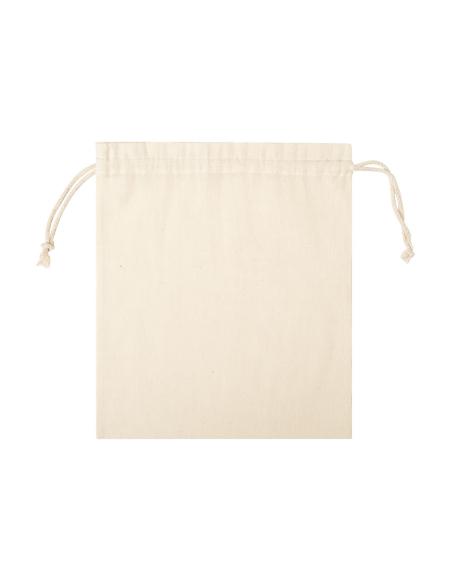 Bolsa de tela Alcorcón algodón con cuerdas para regalo 105g/m2 natur PERSONALIZABLE