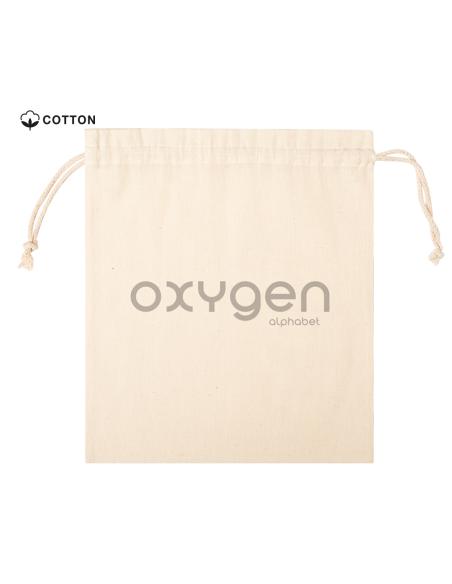 Bolsa de tela Alcorcón algodón con cuerdas para regalo 105g/m2 natur PERSONALIZABLE