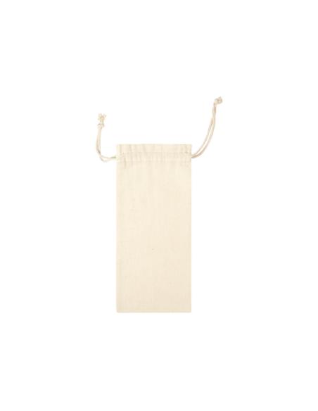 Bolsa de tela Kolkata algodón con cuerdas para botellas 105g/m2 natur PERSONALIZABLE
