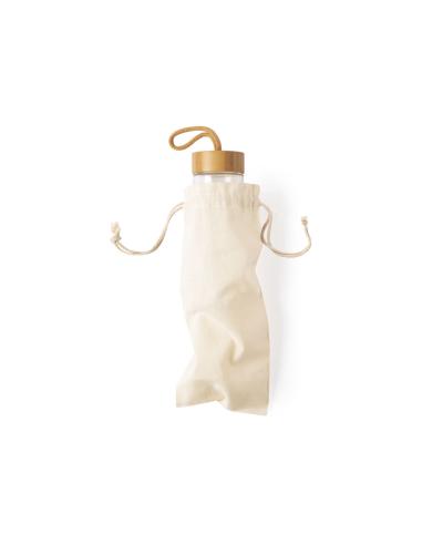 Bolsa de tela Kolkata algodón con cuerdas para botellas 105g/m2 natur PERSONALIZABLE