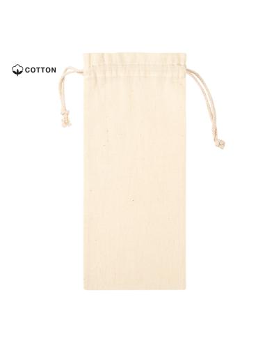 Bolsa de tela Kolkata algodón con cuerdas para botellas 105g/m2 natur PERSONALIZABLE