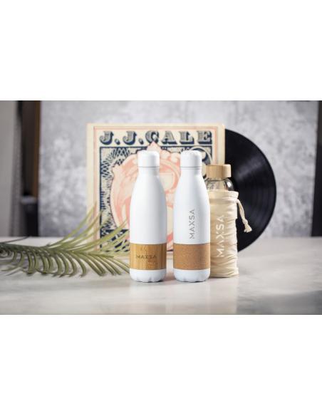 Bolsa de tela Kolkata algodón con cuerdas para botellas 105g/m2 natur PERSONALIZABLE