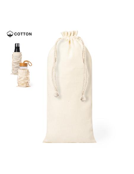 Bolsa de tela Kolkata algodón con cuerdas para botellas 105g/m2 natur PERSONALIZABLE