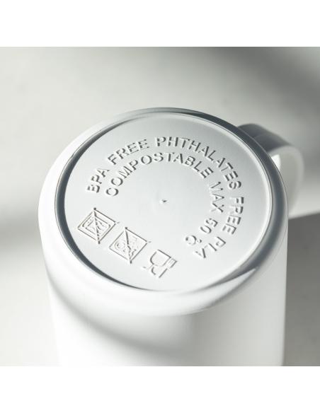 Taza de PLA biodegradable Marruecos sin BPA reutilizable 350ml PERSONALIZABLE