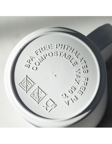 Taza de PLA biodegradable Marruecos sin BPA reutilizable 350ml PERSONALIZABLE