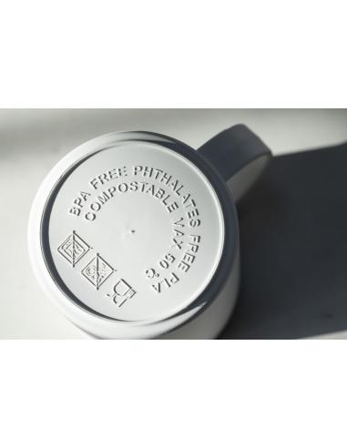 Taza de PLA biodegradable Marruecos sin BPA reutilizable 350ml PERSONALIZABLE