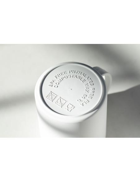 Taza de PLA biodegradable Marruecos sin BPA reutilizable 350ml PERSONALIZABLE
