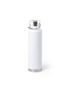 Botella agua de acero inoxidable Semarang doble capa tapón con asa 650ml PERSONALIZABLE