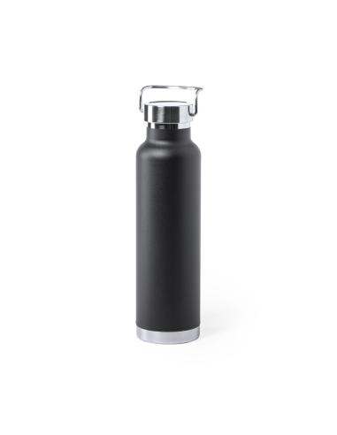 Botella agua de acero inoxidable Semarang doble capa tapón con asa 650ml PERSONALIZABLE