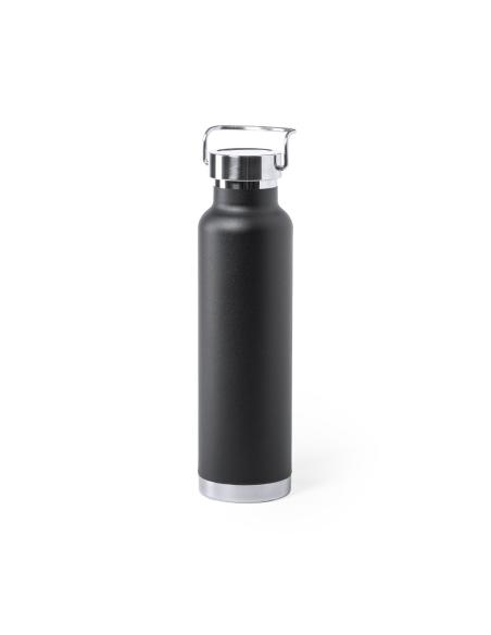 Botella agua de acero inoxidable Semarang doble capa tapón con asa 650ml PERSONALIZABLE