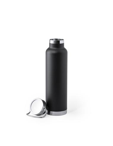 Botella agua de acero inoxidable Semarang doble capa tapón con asa 650ml PERSONALIZABLE