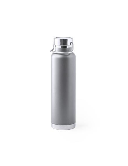Botella agua de acero inoxidable Semarang doble capa tapón con asa 650ml PERSONALIZABLE