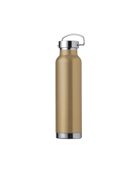 Botella agua de acero inoxidable Semarang doble capa tapón con asa 650ml PERSONALIZABLE