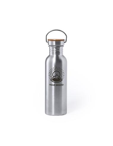 Botella agua de acero inoxidable Palma sin BPA 800ml PERSONALIZABLE