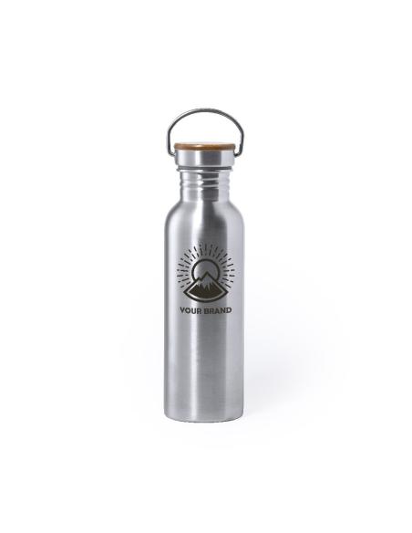 Botella agua de acero inoxidable Palma sin BPA 800ml PERSONALIZABLE