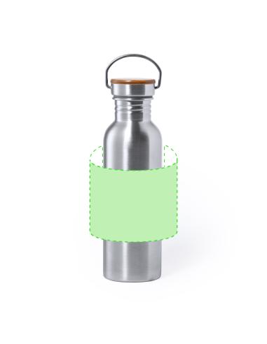 Botella agua de acero inoxidable Palma sin BPA 800ml PERSONALIZABLE
