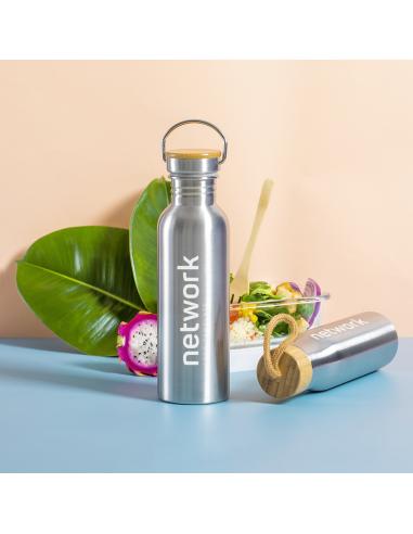 Botella agua de acero inoxidable Palma sin BPA 800ml PERSONALIZABLE