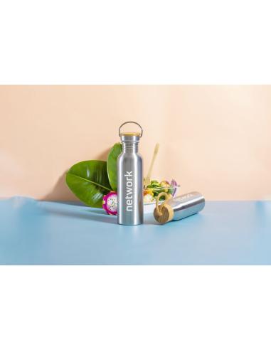 Botella agua de acero inoxidable Palma sin BPA 800ml PERSONALIZABLE
