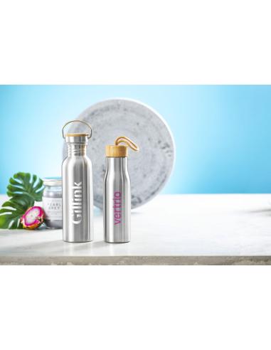 Botella agua de acero inoxidable Palma sin BPA 800ml PERSONALIZABLE