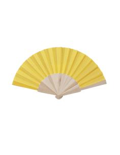 Abanico Andalucía de varillas de madera y tela de algodón poliéster en colores PERSONALIZABLE