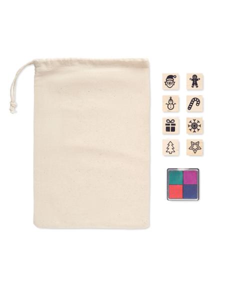 Set de sellos navideños de madera Vinkovci PERSONALIZABLE