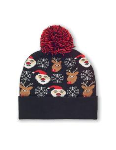 Gorro de punto navideño renos Warsaw PERSONALIZABLE