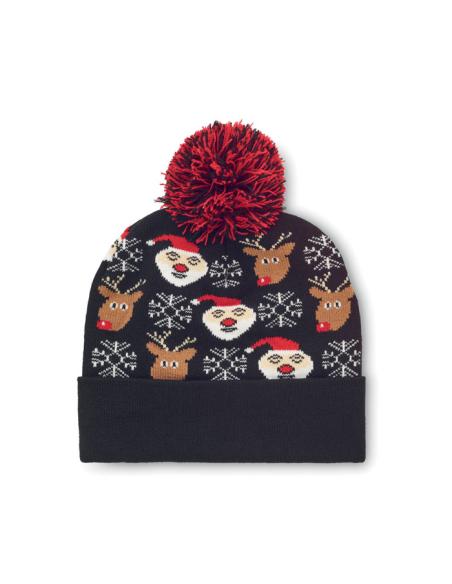 Gorro de punto navideño renos Warsaw PERSONALIZABLE