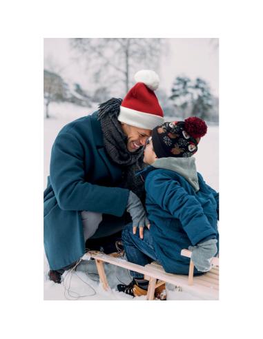 Gorro de punto navideño renos Warsaw PERSONALIZABLE