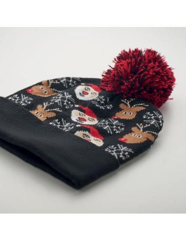 Gorro de punto navideño renos Warsaw PERSONALIZABLE